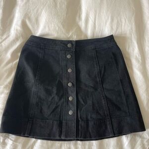 Madewell black denim skirt size 8
